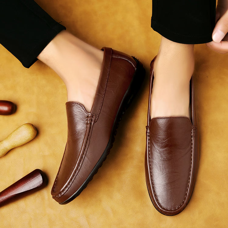 Men's Genuine Leather Oxford Shoes – Comfortable Business & Formal Dress Footwear