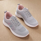 Women's Spring Sneakers – Soft Sole Breathable Lace-Up Sports & Running Shoes