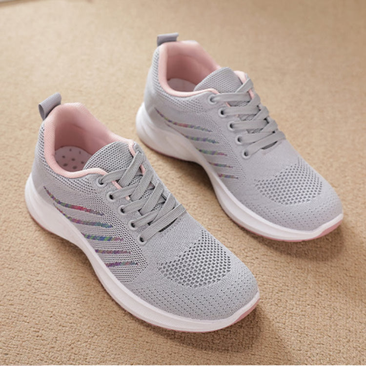 Women's Spring Sneakers – Soft Sole Breathable Lace-Up Sports & Running Shoes