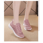 Women's Spring Sneakers – Soft Sole Breathable Lace-Up Sports & Running Shoes