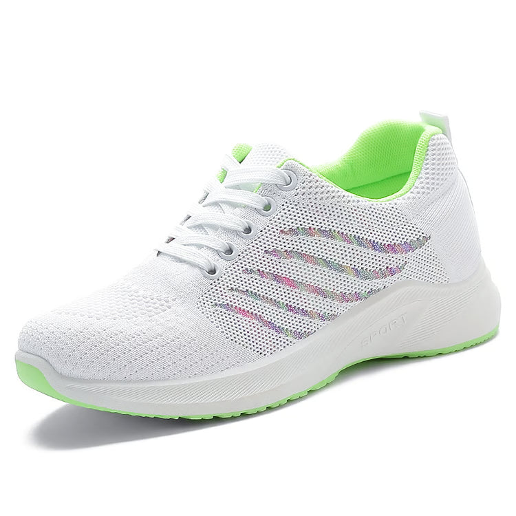 Women's Spring Sneakers – Soft Sole Breathable Lace-Up Sports & Running Shoes