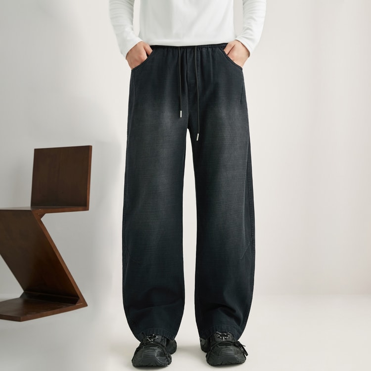 Men Streetwear Fashion Loose Casual Sport Pants Vintage Washed Cotton Cargo Pant Cityboy Trousers Joggers Sweatpants