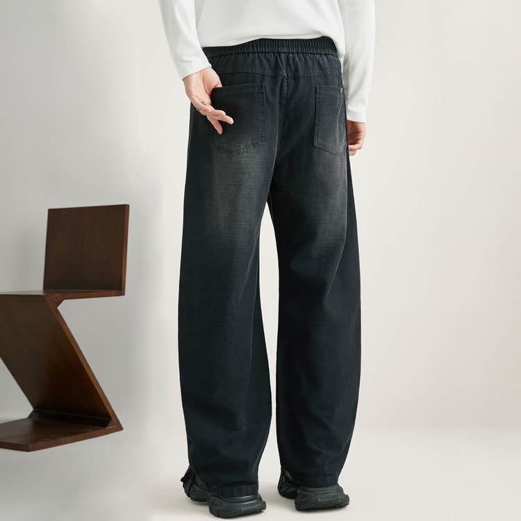 Men Streetwear Fashion Loose Casual Sport Pants Vintage Washed Cotton Cargo Pant Cityboy Trousers Joggers Sweatpants