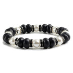 Natural Stone Beaded Circle Elastic Bracelets Bangles Charm Distance Bracelet Fashion Jewelry Men Women Couple Gift