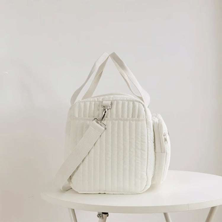Women's Large Capacity Diaper Tote Bag – Cotton Mommy Shoulder & Maternity Shopping Bag